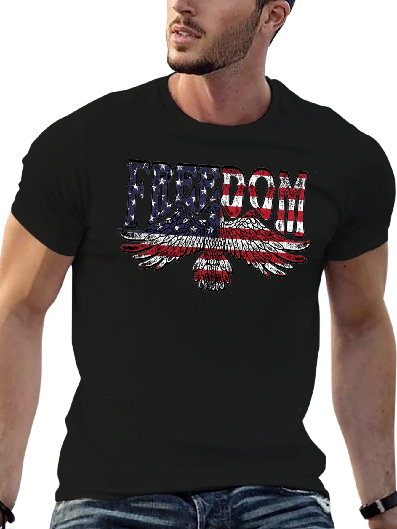 Freedom Eagle American Flag T-Shirt