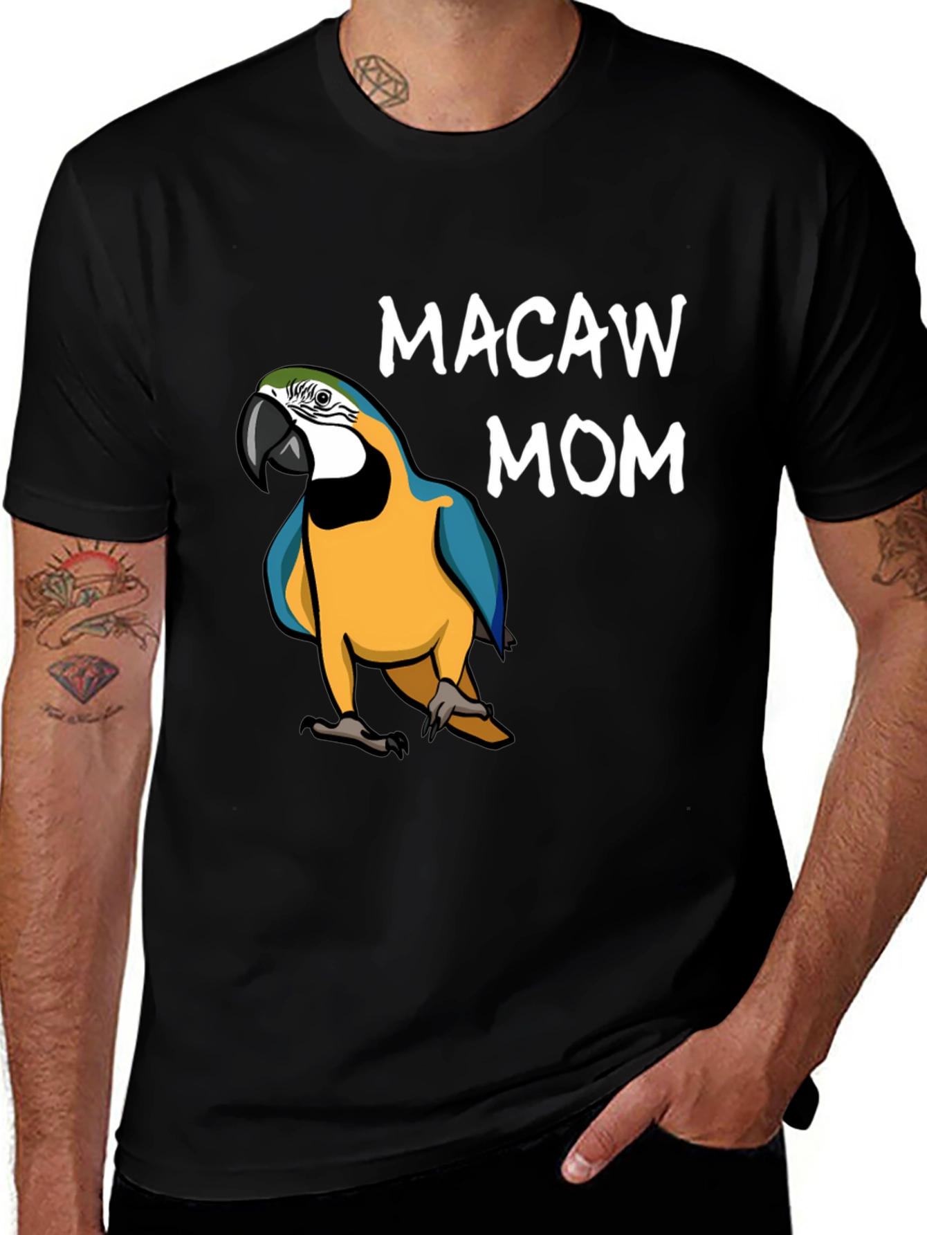 Macaw Mom Graphic T-Shirt - Bird Lover Tee