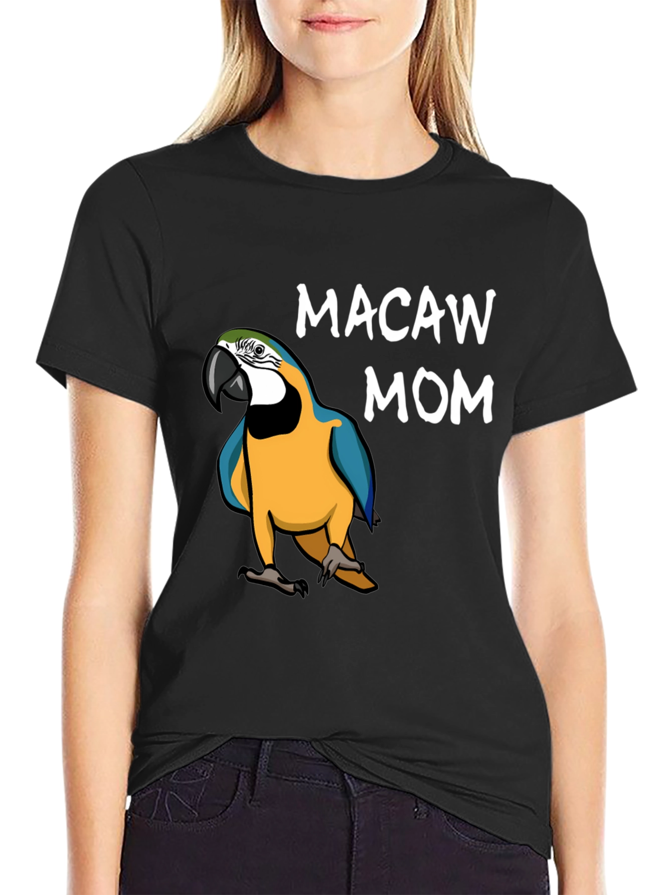 Macaw Mom Graphic T-Shirt - Bird Lover Tee