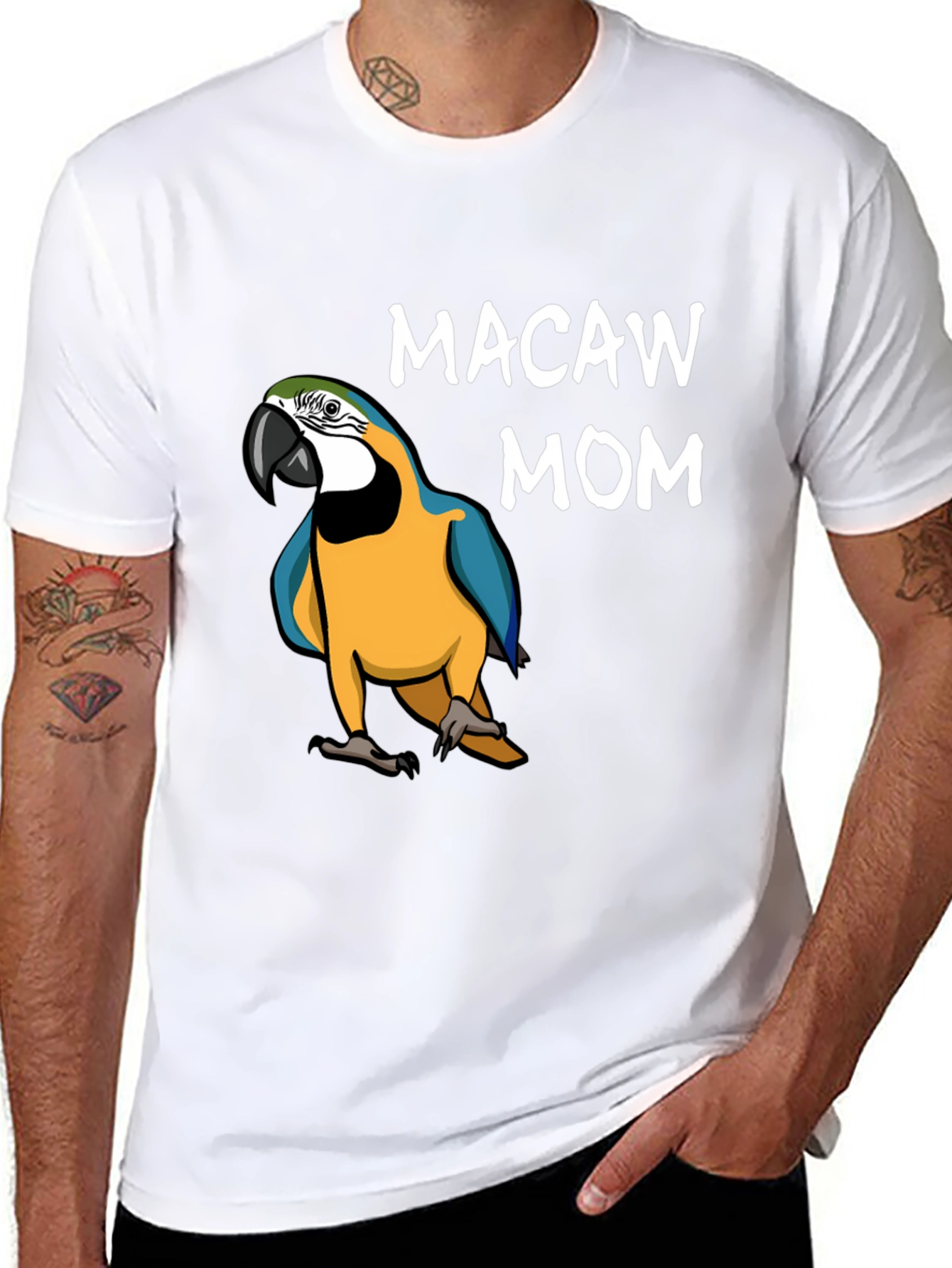 Macaw Mom Graphic T-Shirt - Bird Lover Tee
