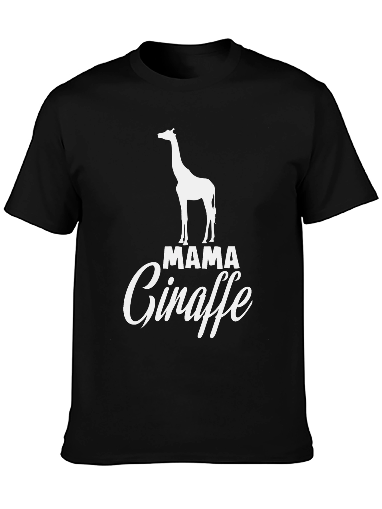 Mama Giraffe Graphic T-Shirt - Cute Animal Lover Tee