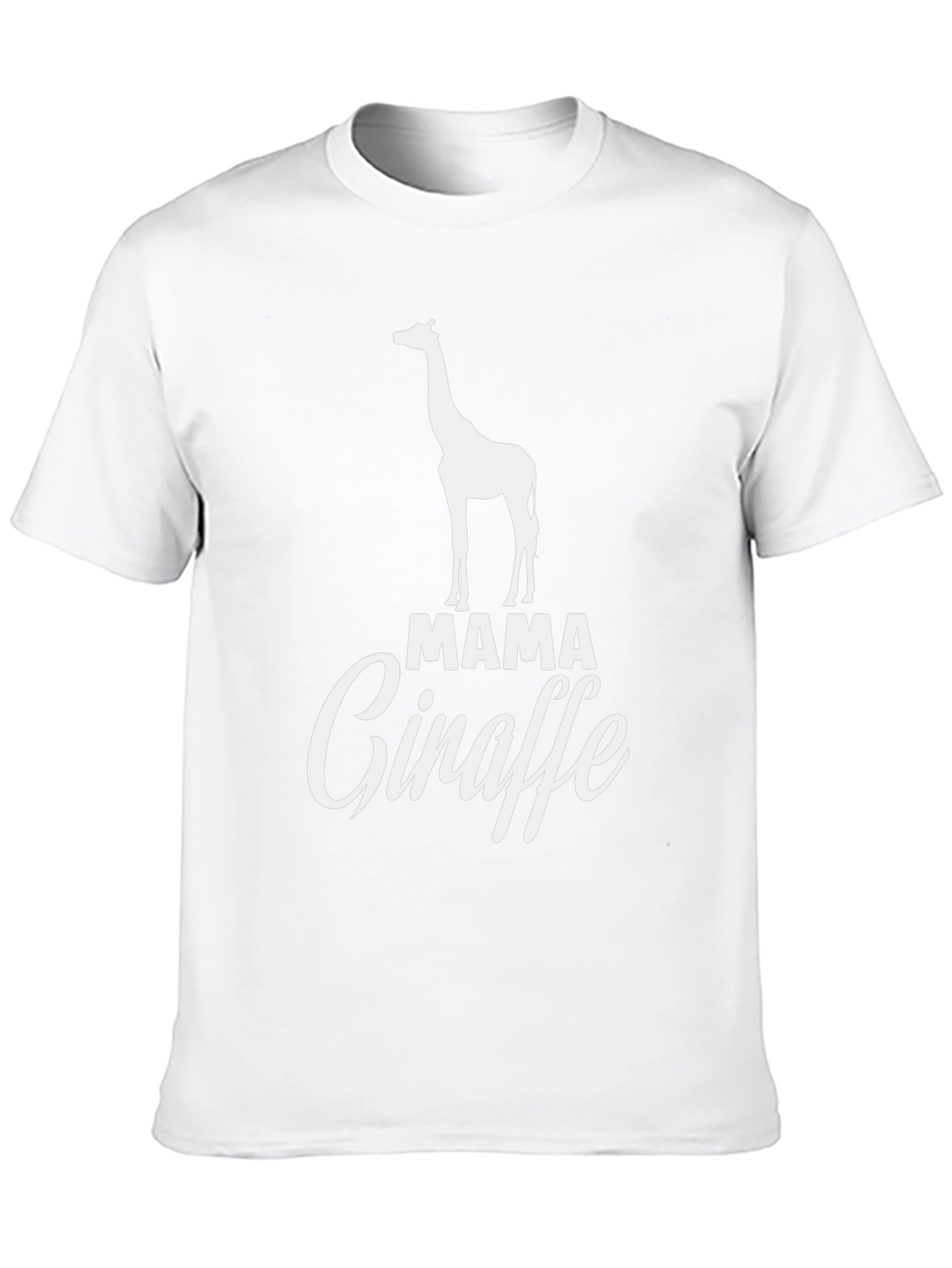 Mama Giraffe Graphic T-Shirt - Cute Animal Lover Tee