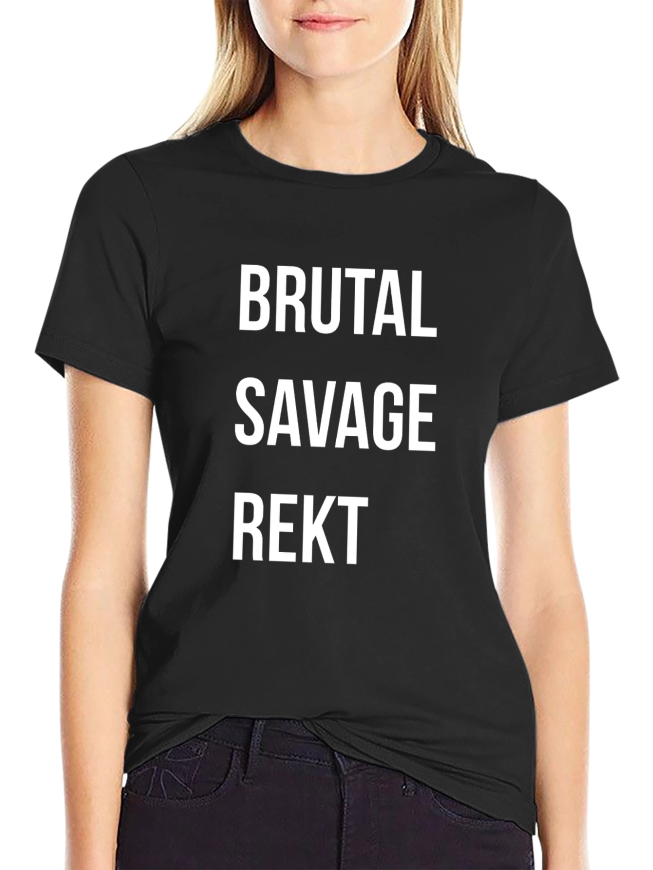 Brutal Savage Rekt Graphic T-Shirt