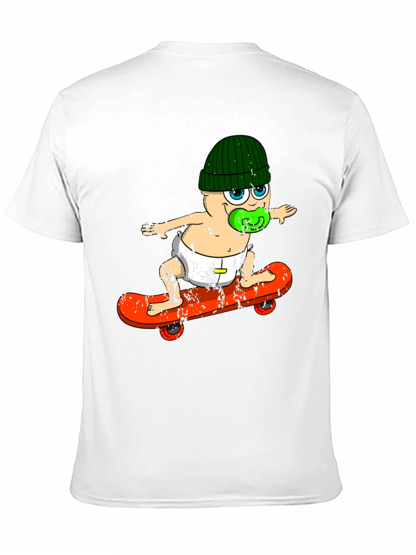 Baby Skateboarder T-Shirt - Cool Graphic Tee