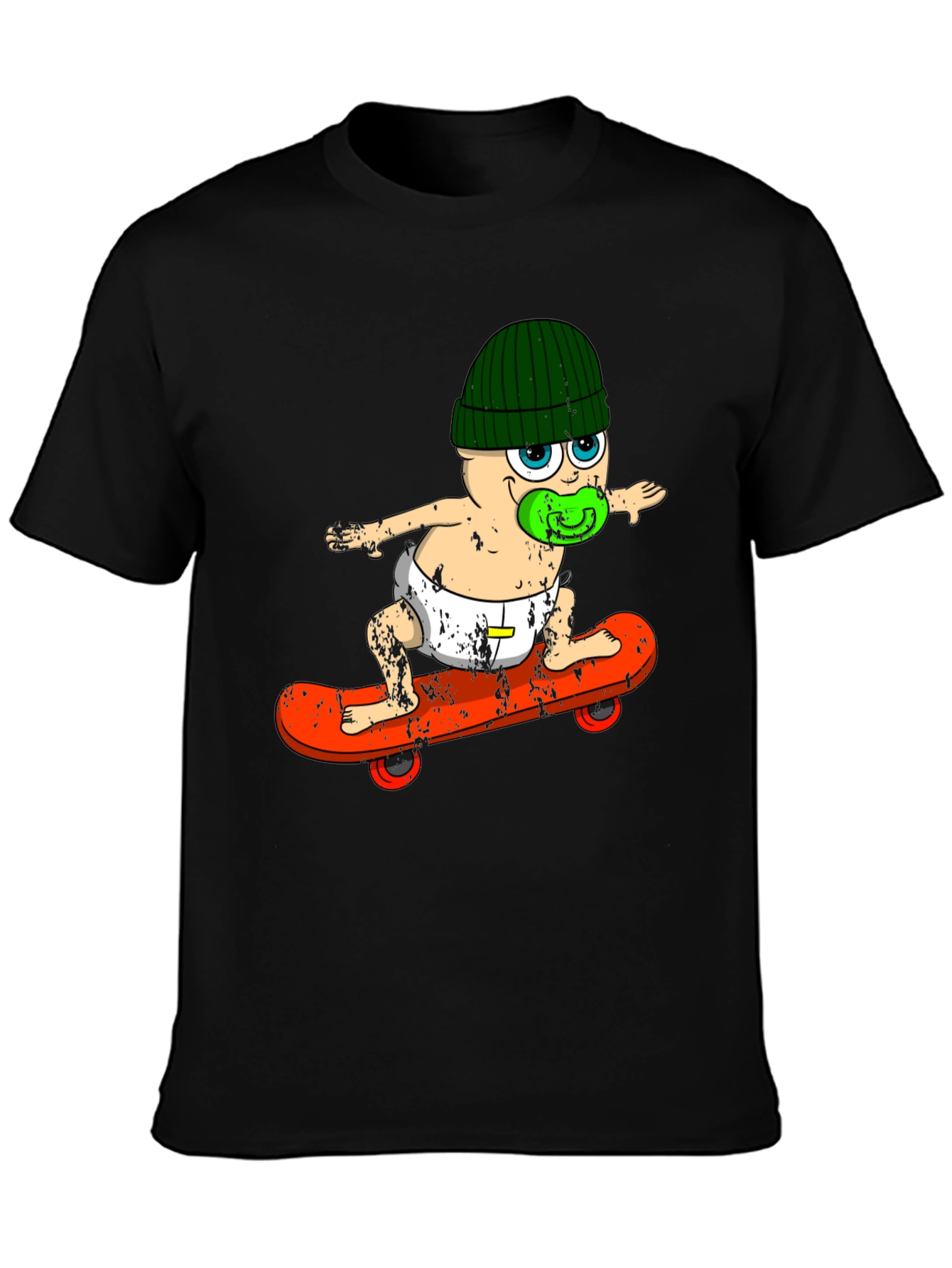 Baby Skateboarder T-Shirt - Cool Graphic Tee