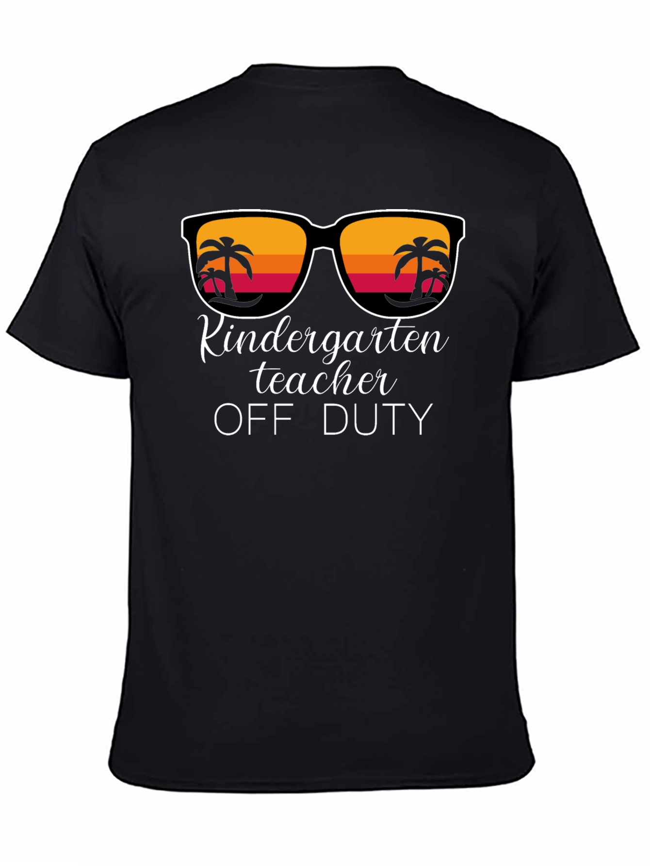 Kindergarten Teacher Off Duty Black T-Shirt