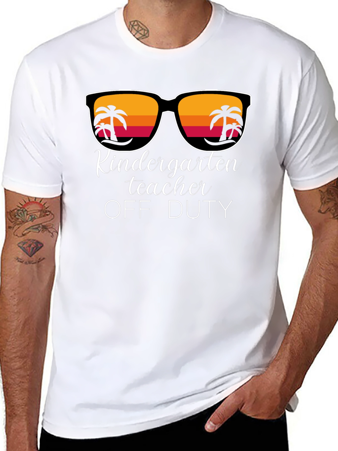 Kindergarten Teacher Off Duty Black T-Shirt