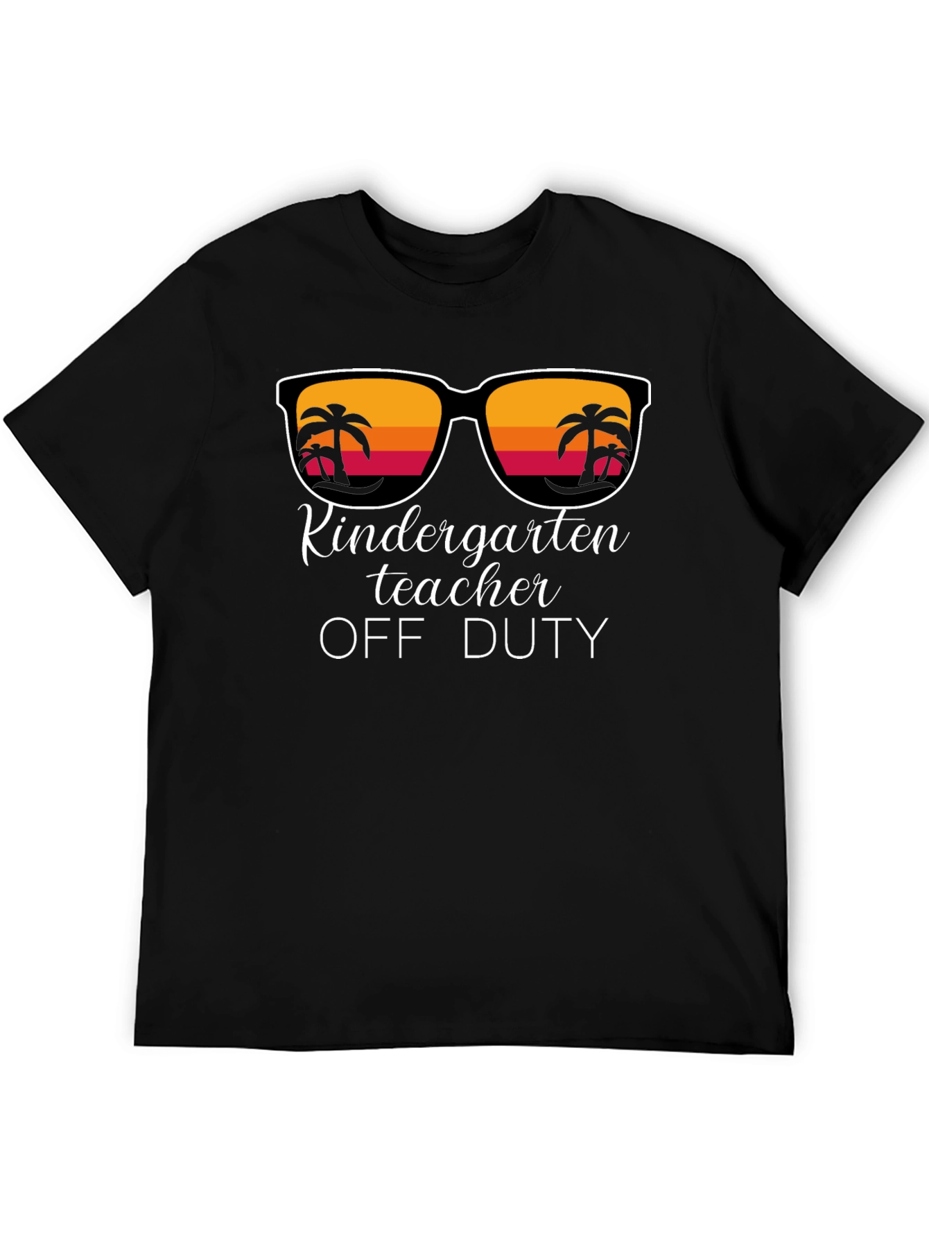 Kindergarten Teacher Off Duty Black T-Shirt