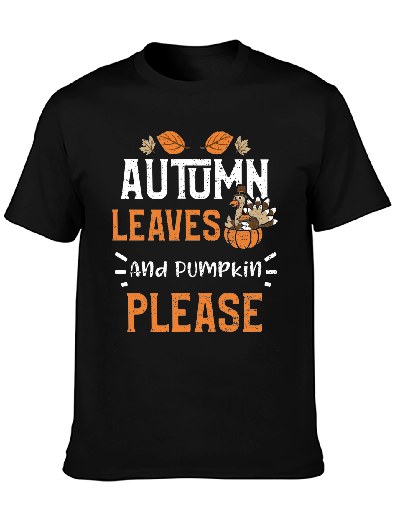 Autumn Leaves & Pumpkin Please Graphic Tee