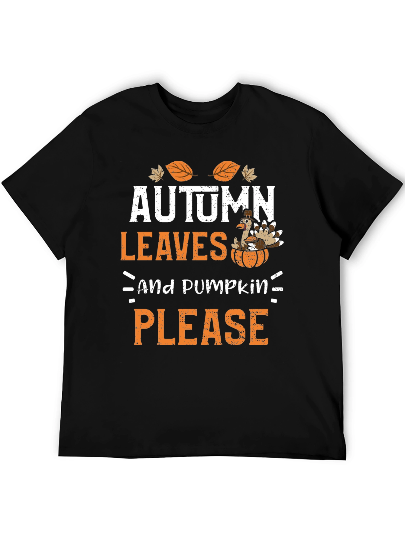Autumn Leaves & Pumpkin Please Graphic Tee