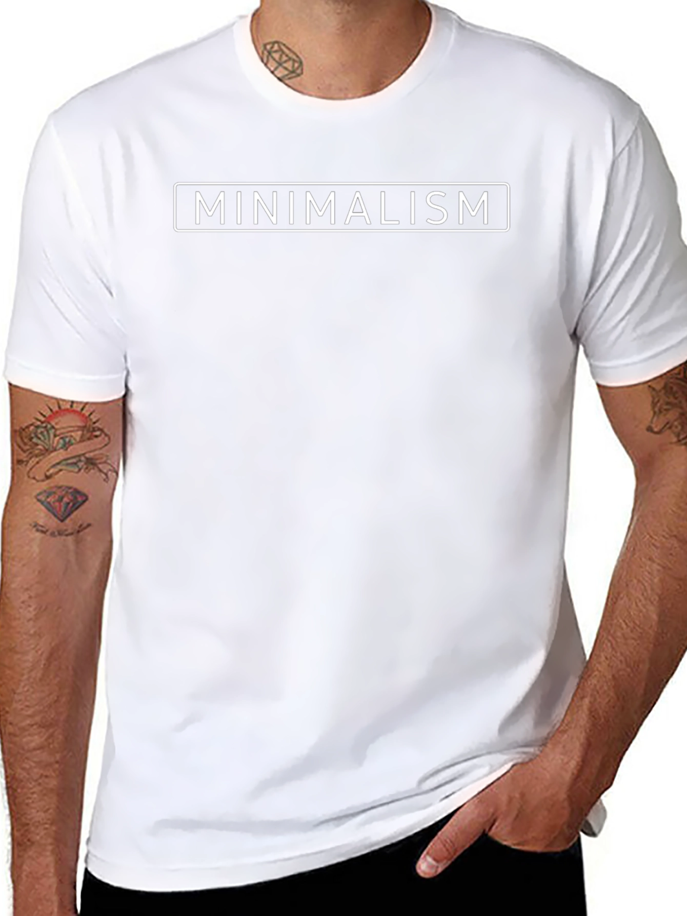 Minimalism Graphic Tee - Stylish Comfort