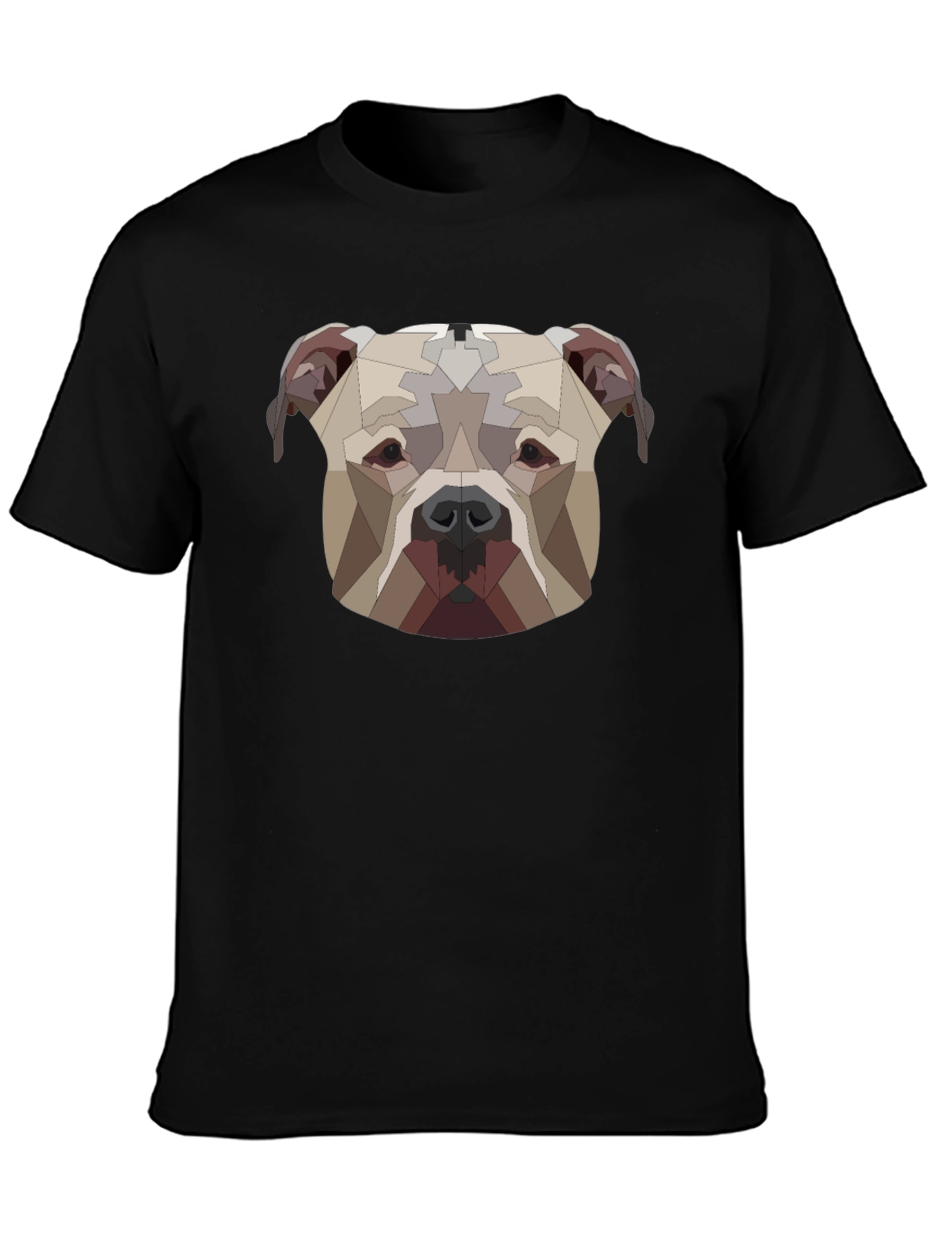 Geometric Dog Head T-Shirt – Modern Art Dog Lover Tee