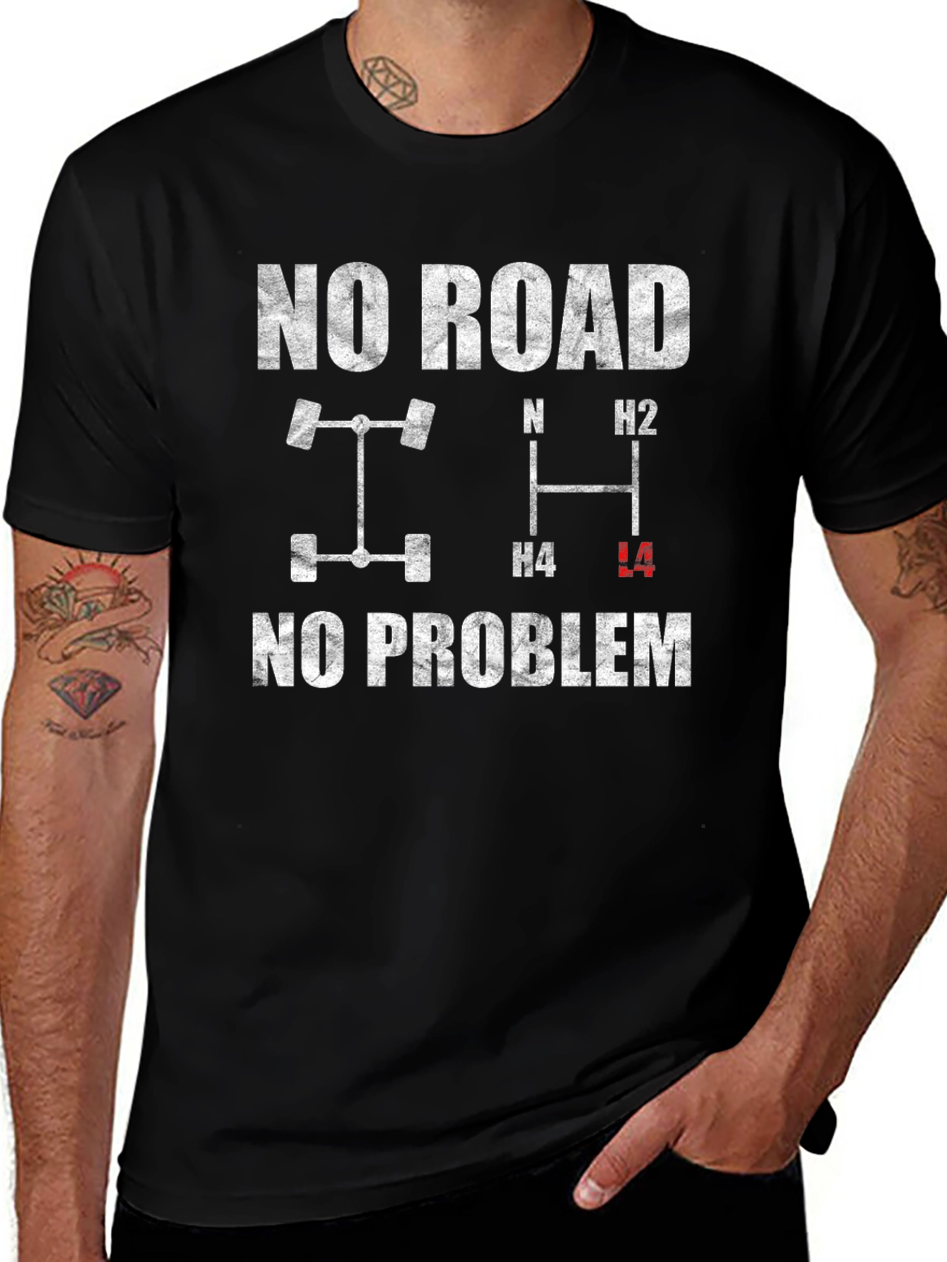 No Road No Problem 4x4 Off-Road T-Shirt