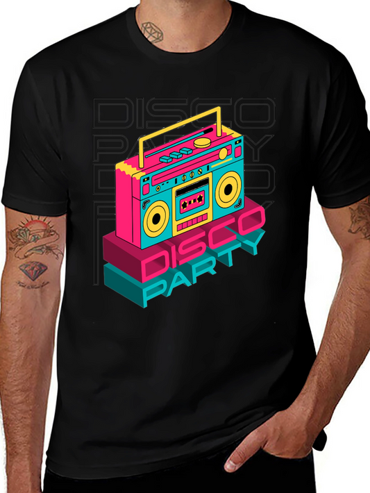 Retro Disco Party Boombox T-Shirt