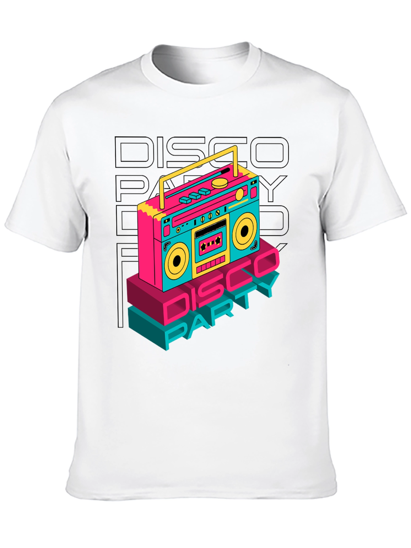 Retro Disco Party Boombox T-Shirt