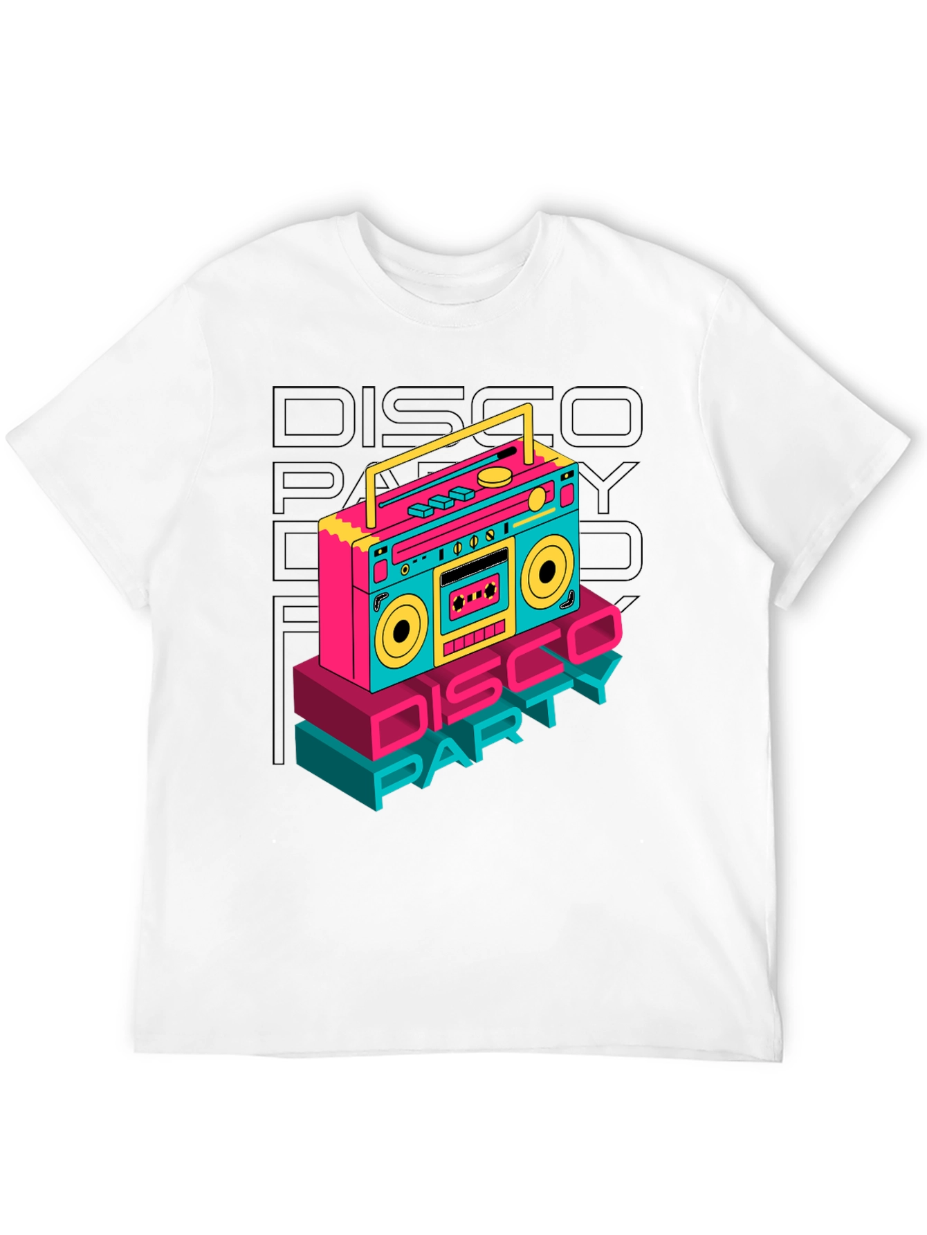Retro Disco Party Boombox T-Shirt