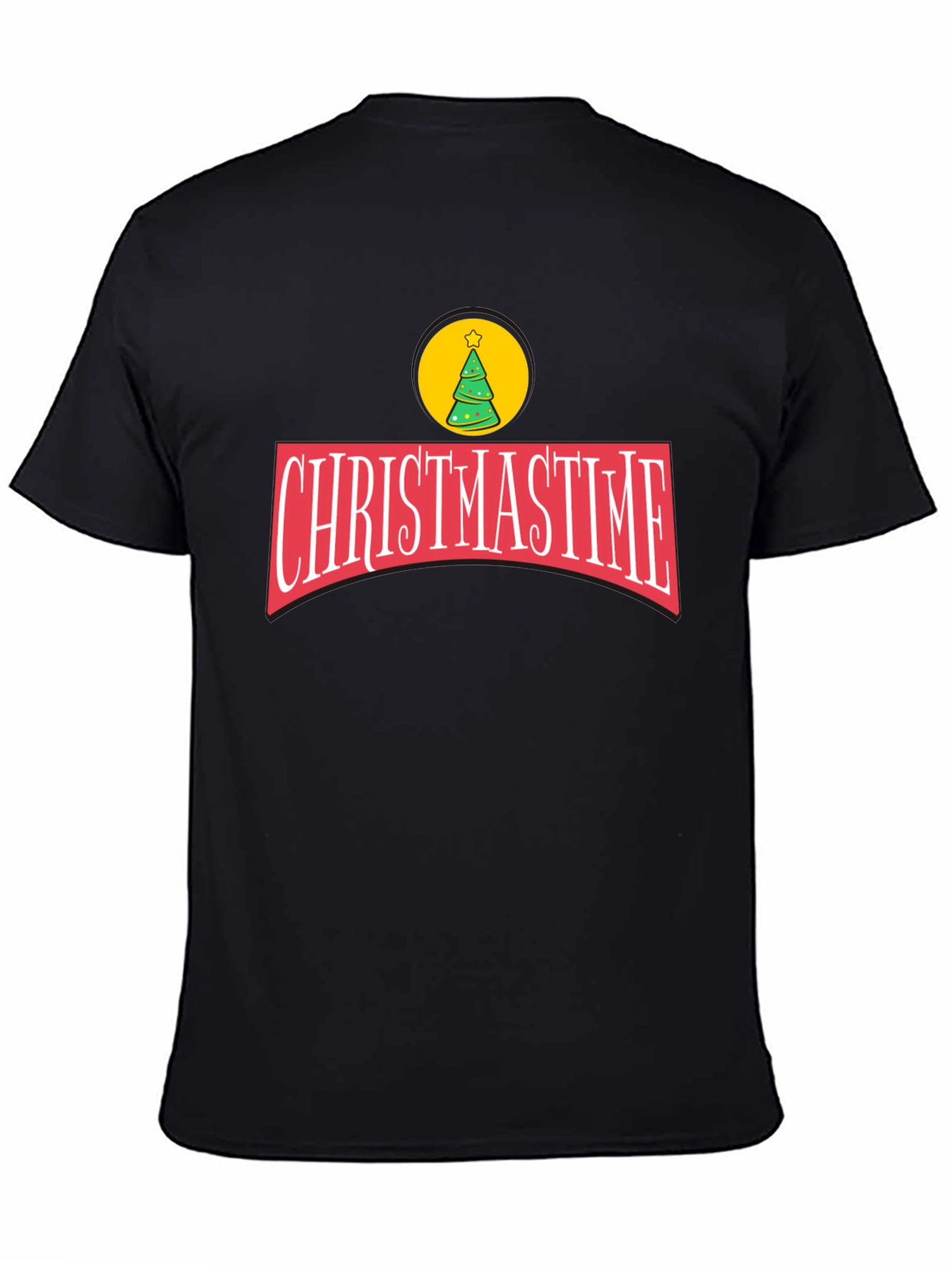 Christmastime Black Graphic Tee