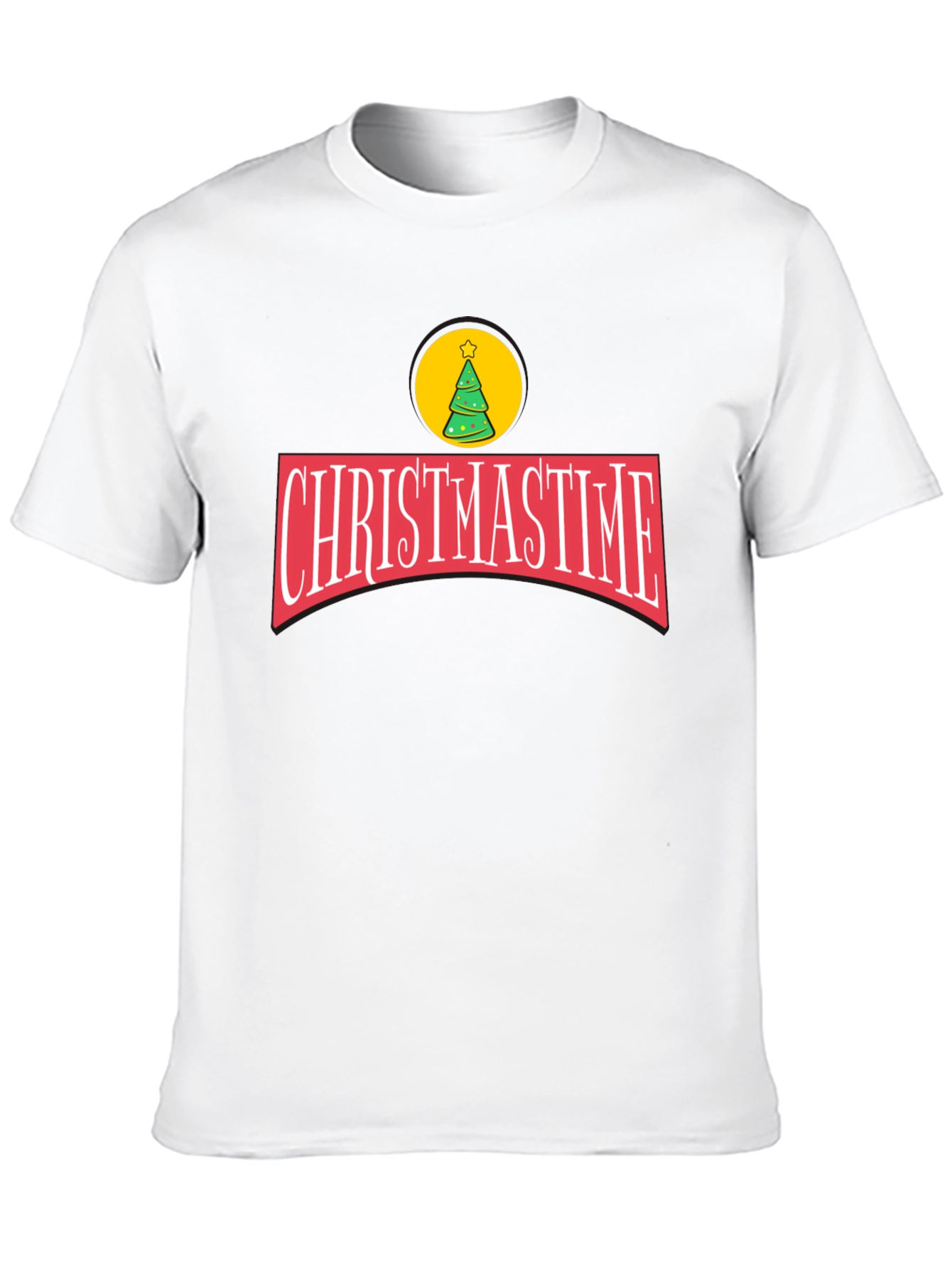 Christmastime Black Graphic Tee