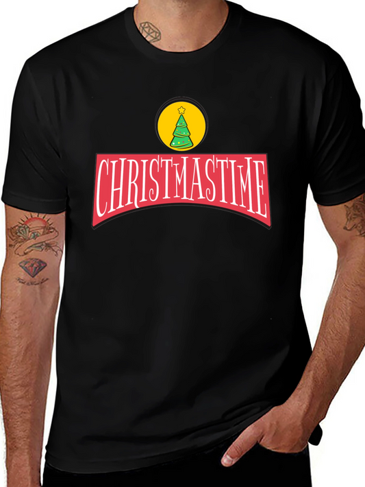 Christmastime Black Graphic Tee