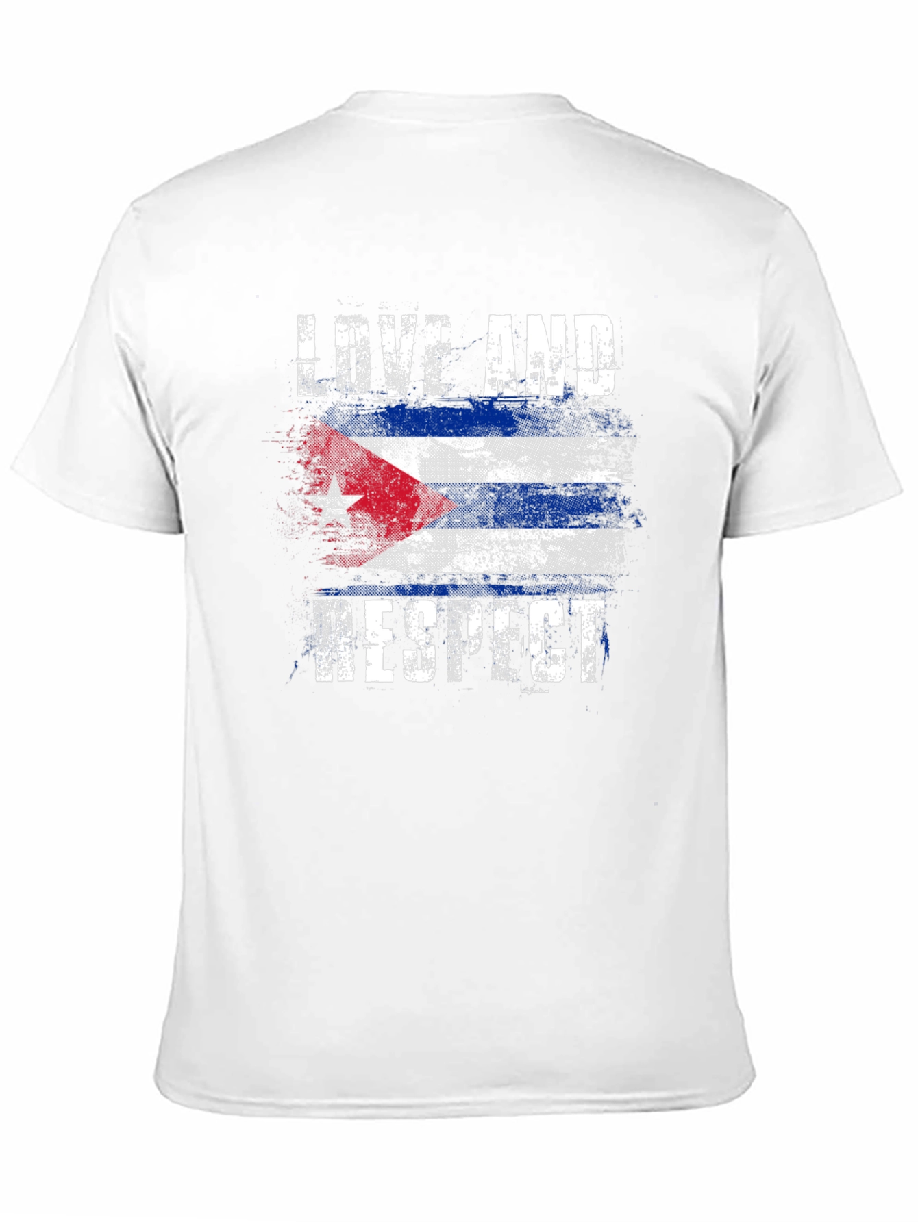 Cuba Flag Love and Respect Graphic T-Shirt