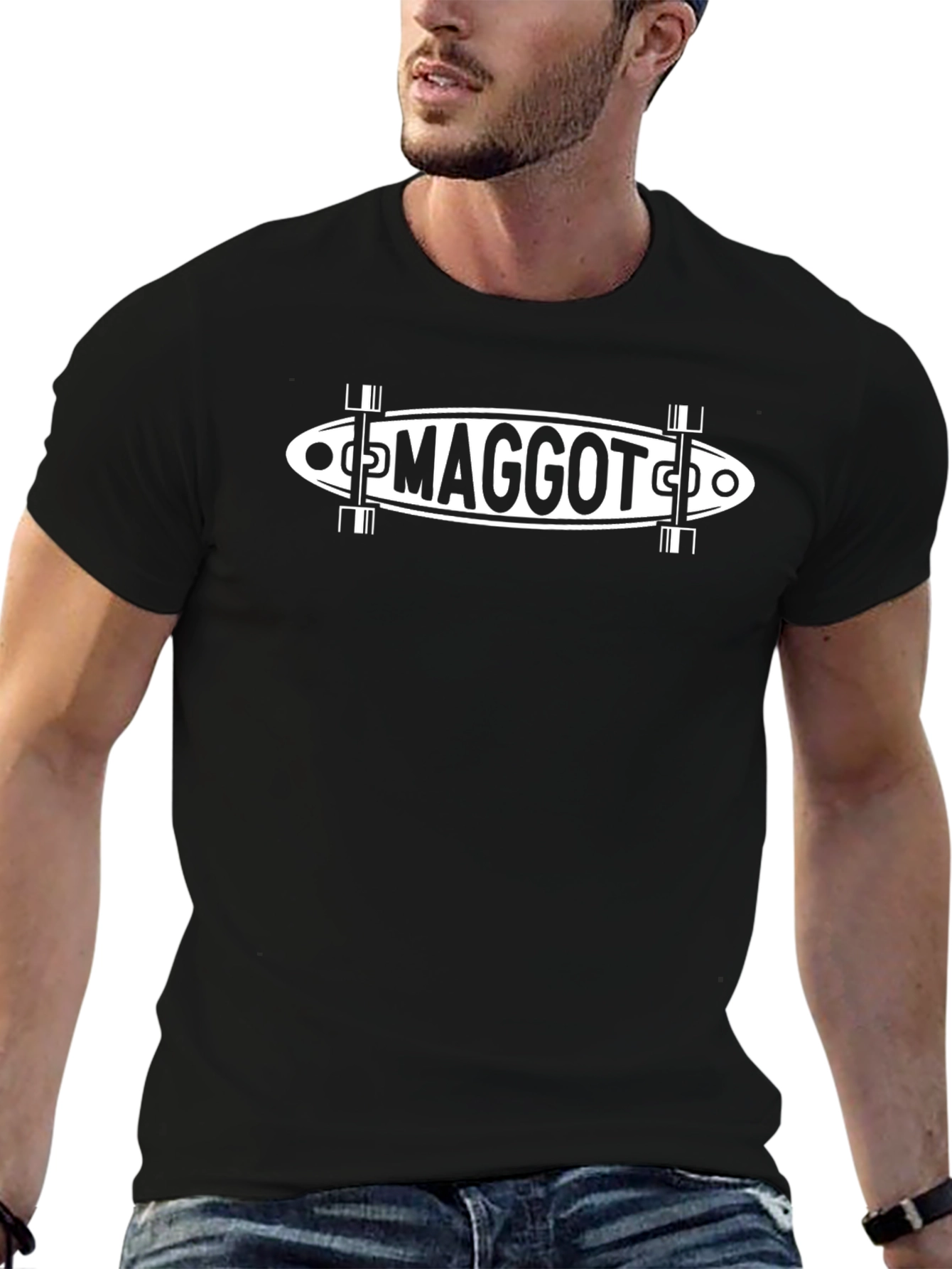 Maggot Skateboard Graphic T-Shirt - Cool Skate Tee