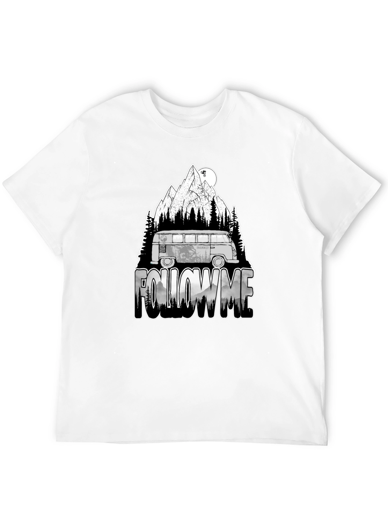 Follow Me Adventure Graphic Tee - Black
