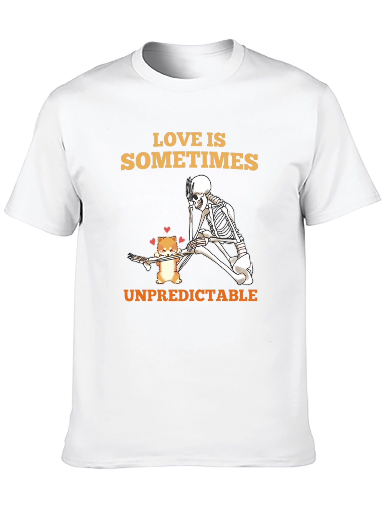 Love Is Unpredictable Black Graphic Tee
