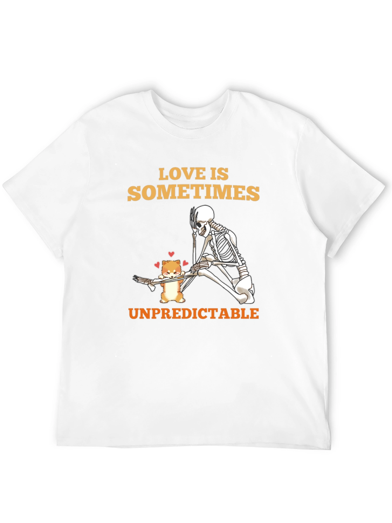 Love Is Unpredictable Black Graphic Tee