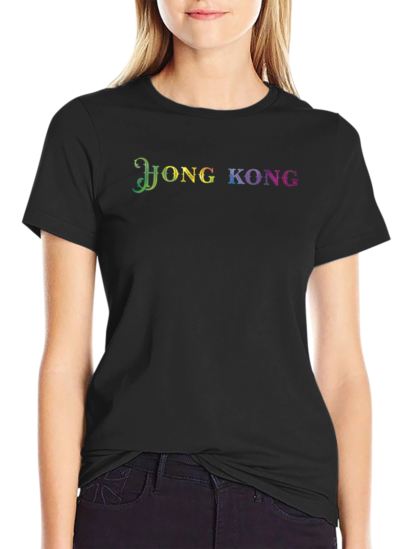 Rainbow Hong Kong Graphic Tee