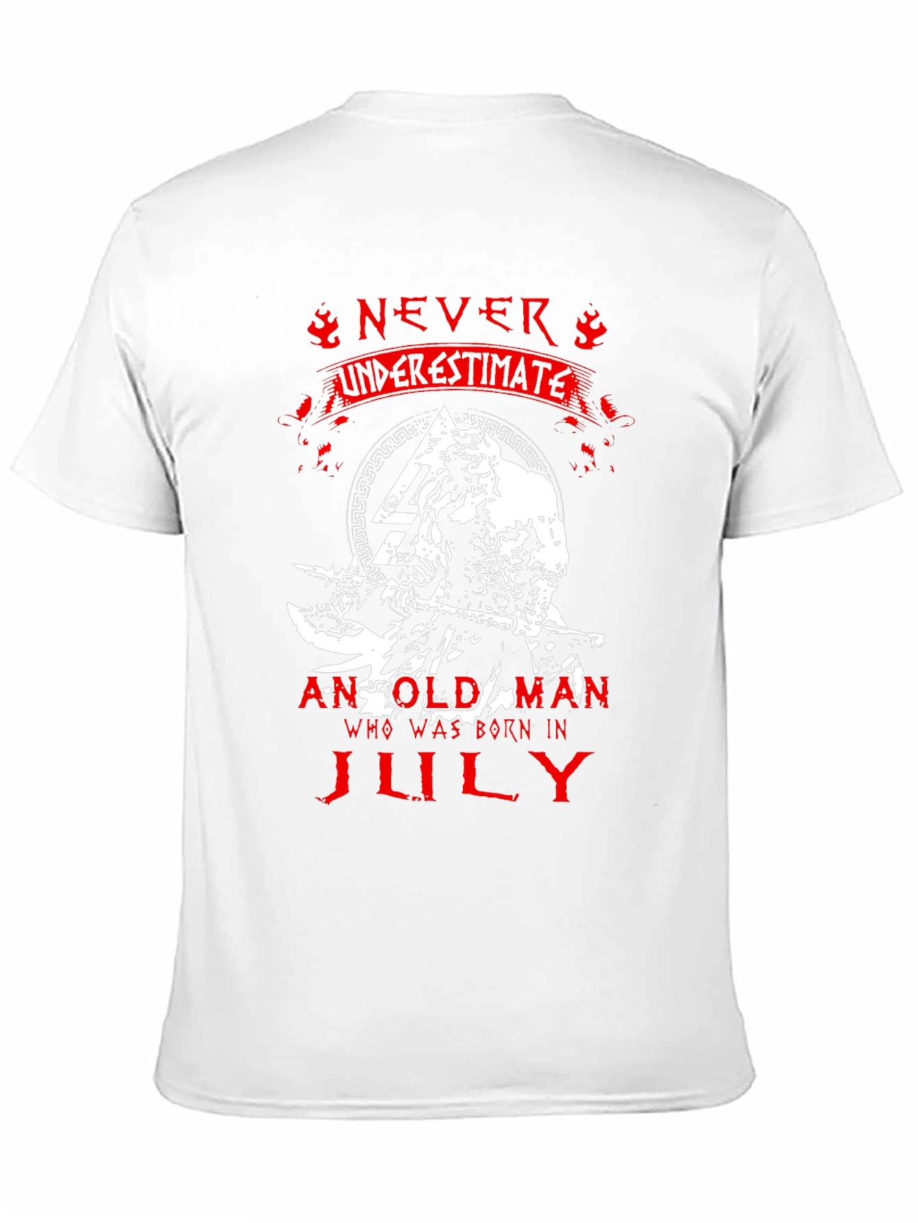Never Underestimate Old Man Born in July T-Shirt