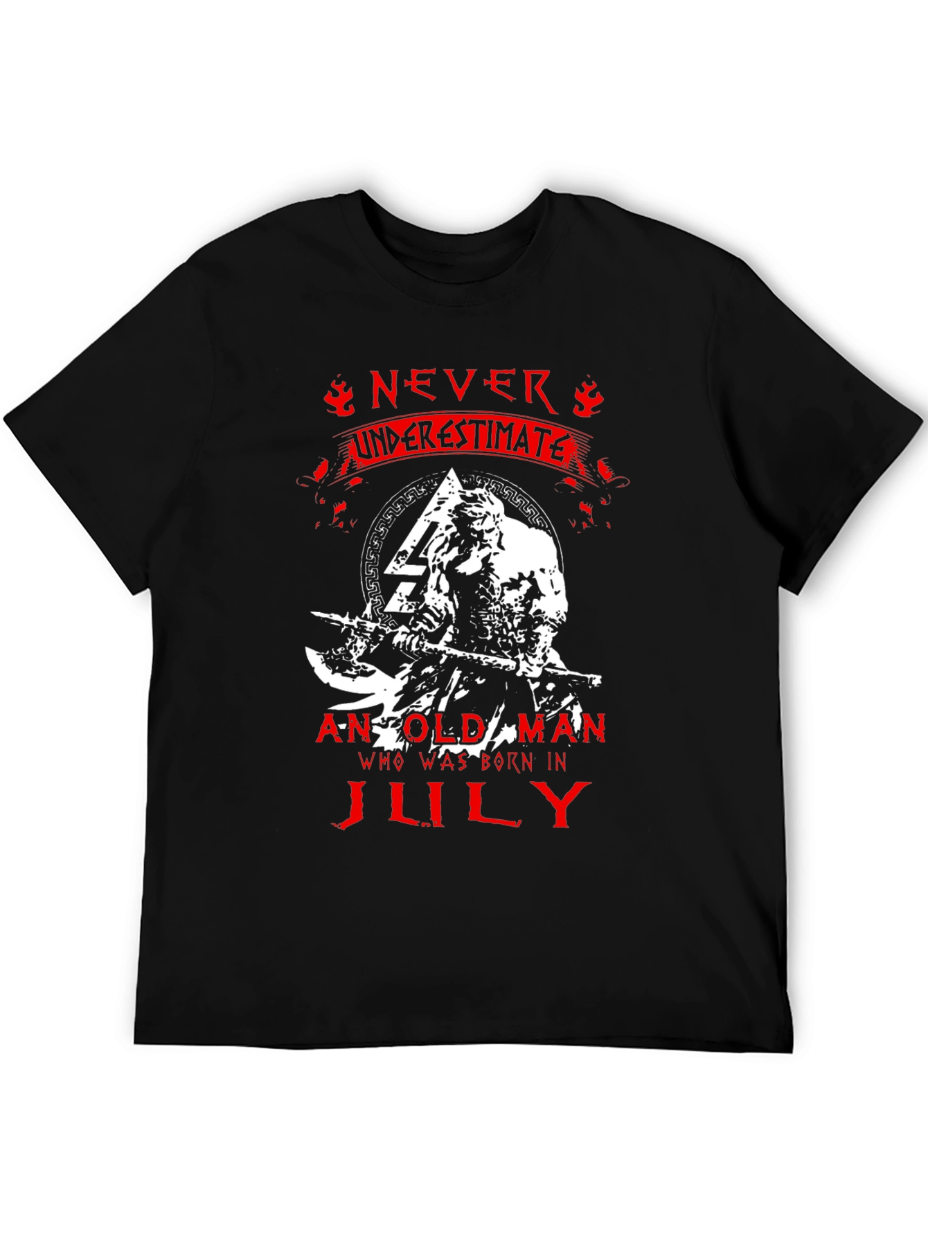 Never Underestimate Old Man Born in July T-Shirt