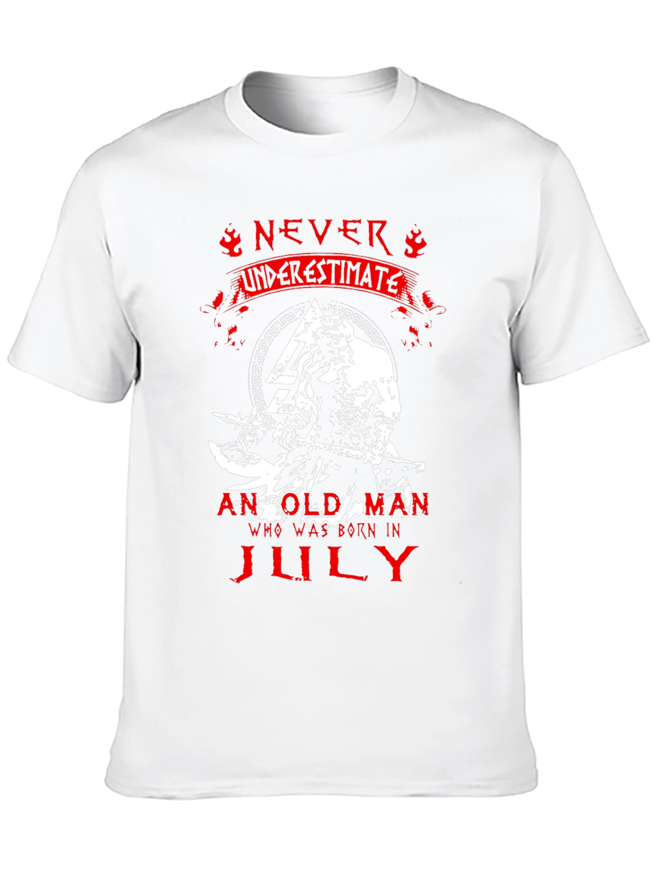 Never Underestimate Old Man Born in July T-Shirt