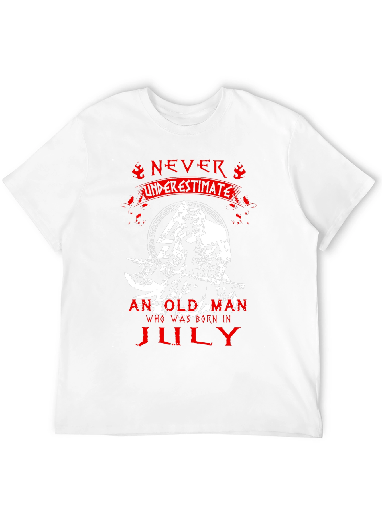 Never Underestimate Old Man Born in July T-Shirt