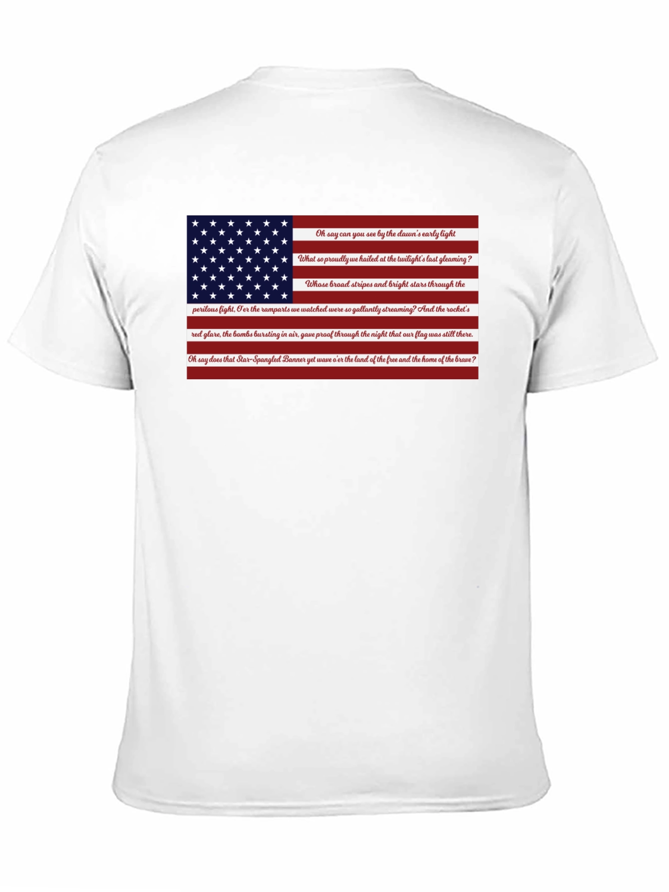 American Flag Star Spangled Banner Patriotic T-Shirt