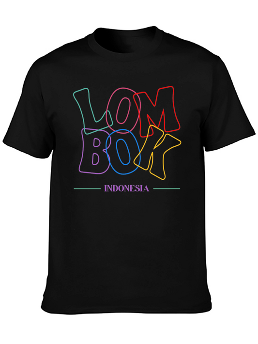 Lombok Indonesia Graphic Tee - Stylish Casual Top