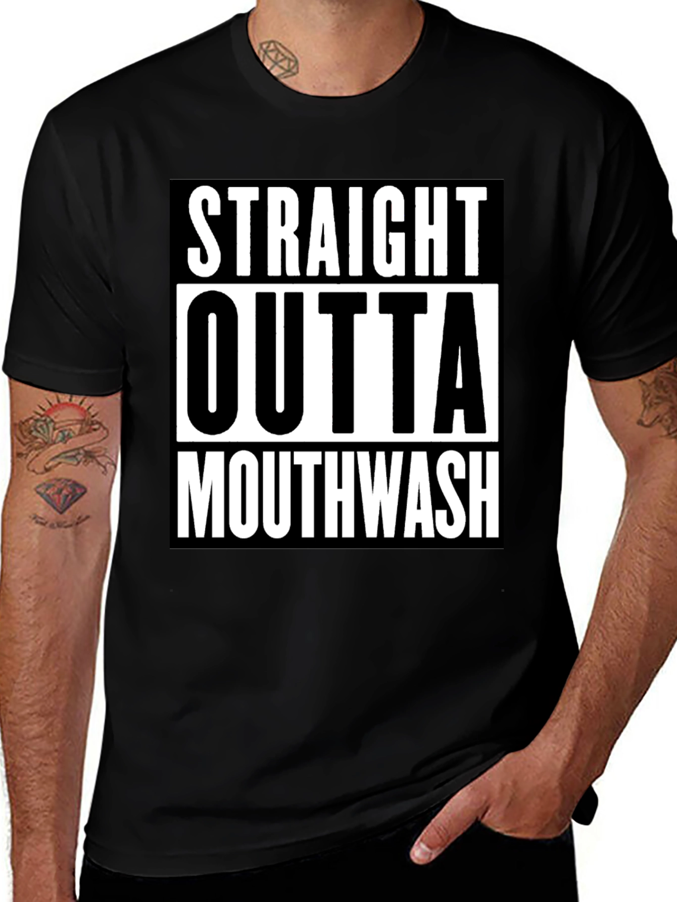 Straight Outta Mouthwash Graphic Tee