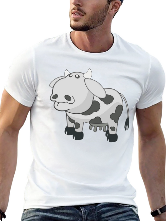 Cow Graphic Tee - Black T-Shirt