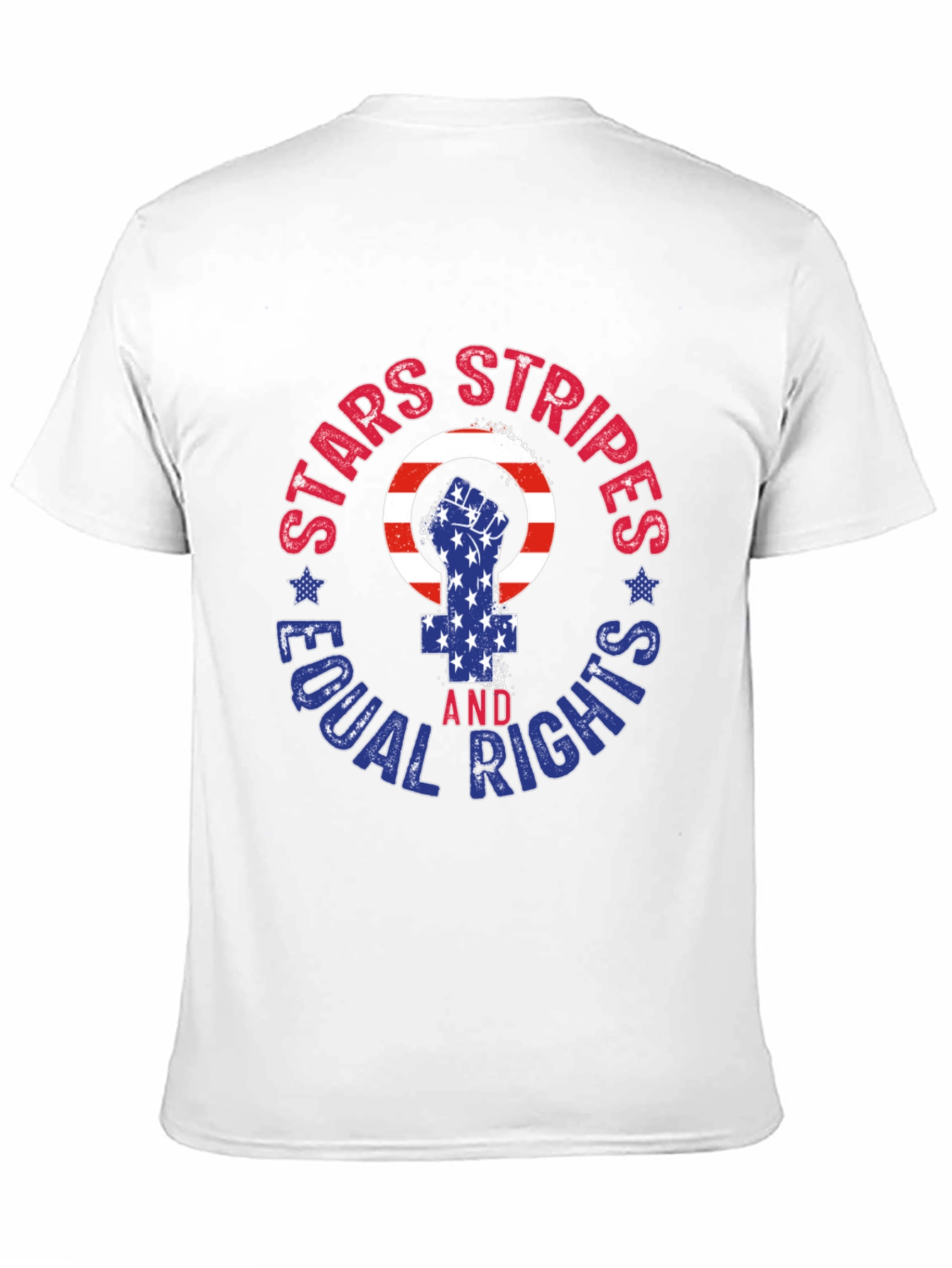 Stars Stripes Equal Rights Graphic T-Shirt