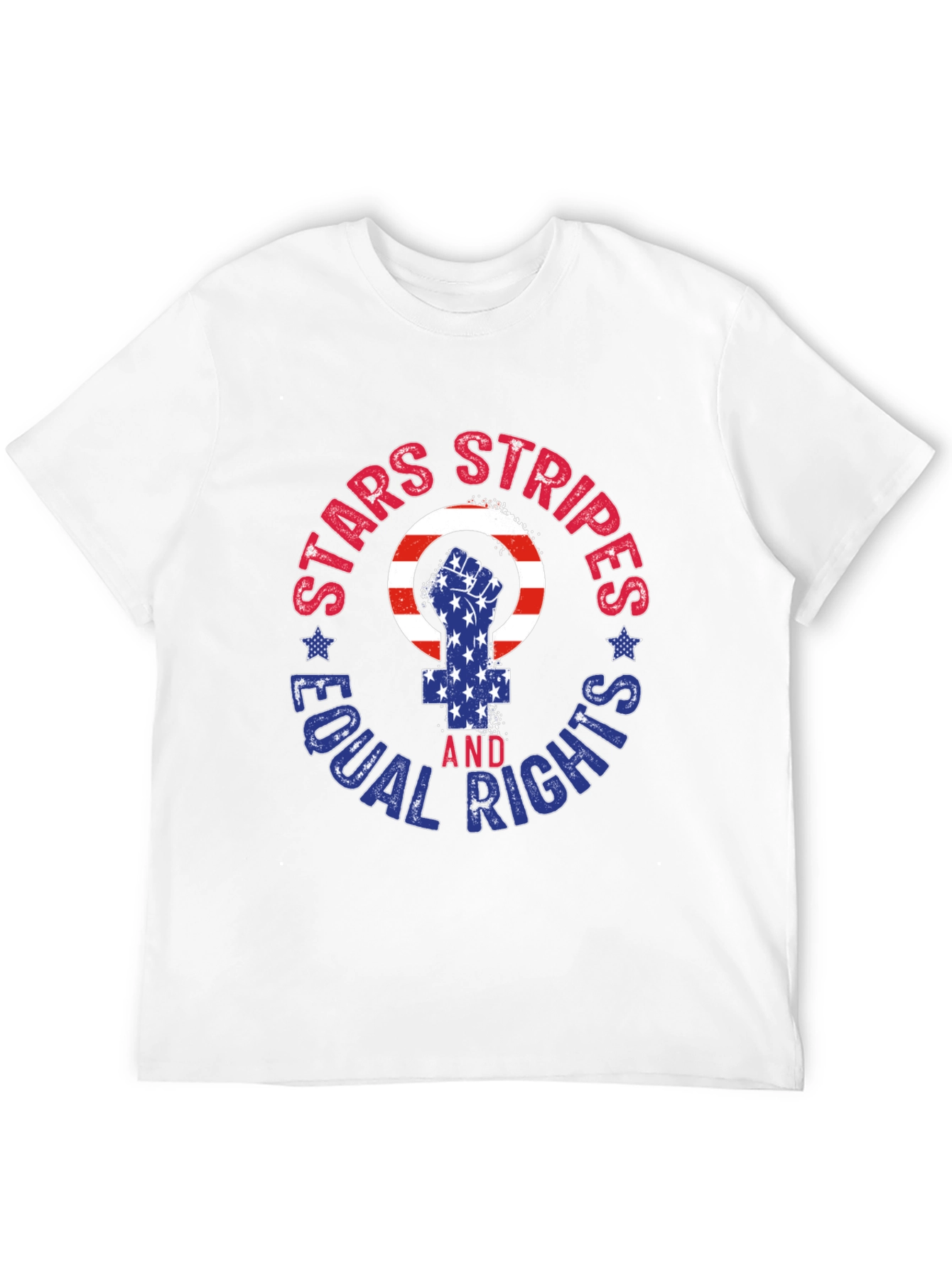 Stars Stripes Equal Rights Graphic T-Shirt