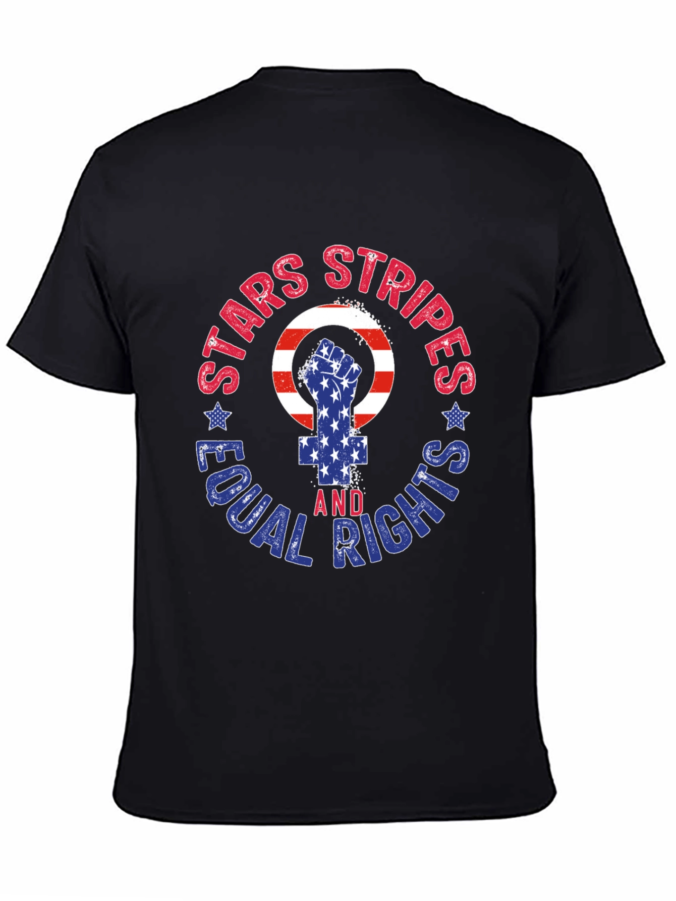 Stars Stripes Equal Rights Graphic T-Shirt