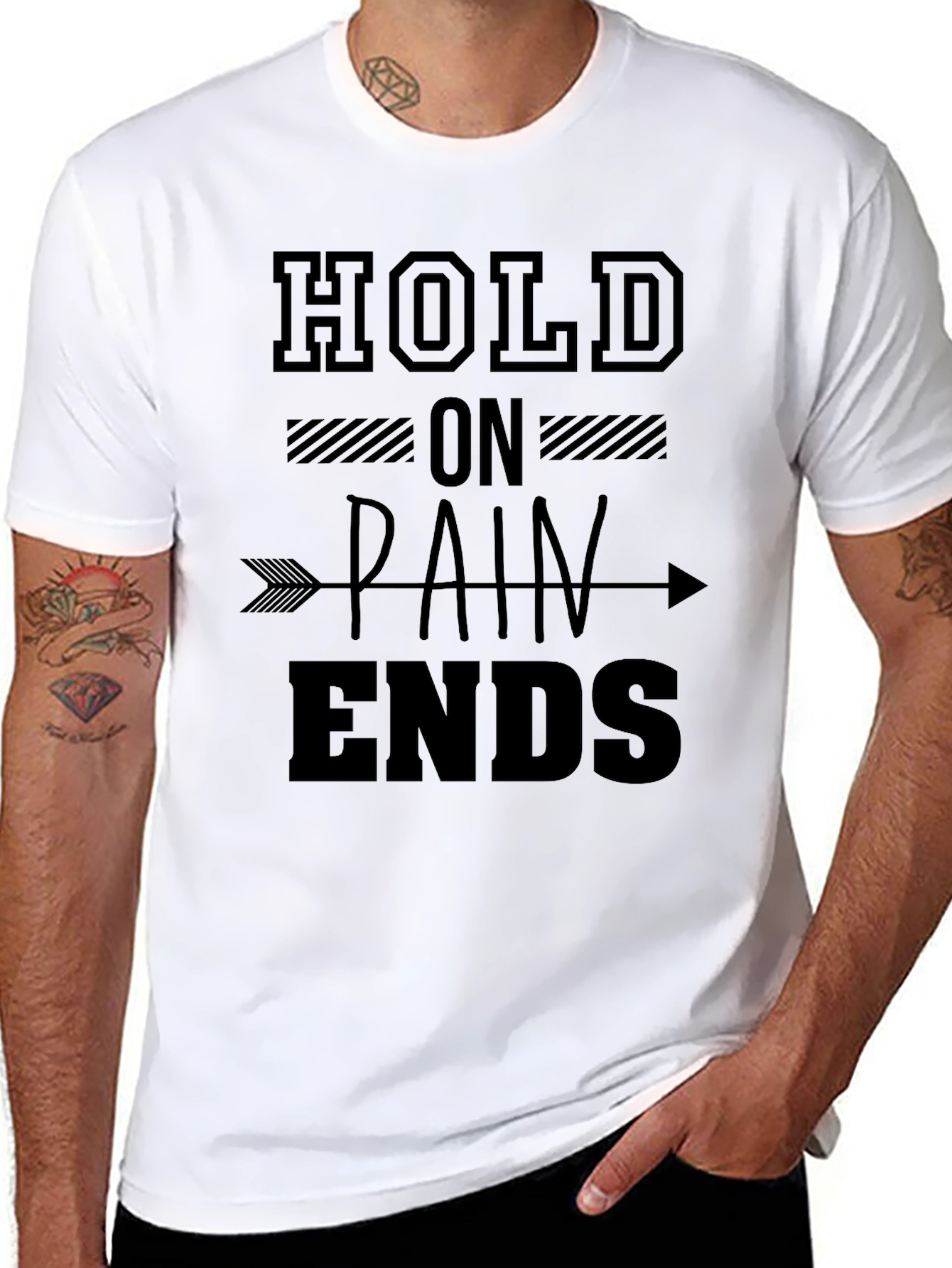 Hold On Pain Ends Graphic T-Shirt