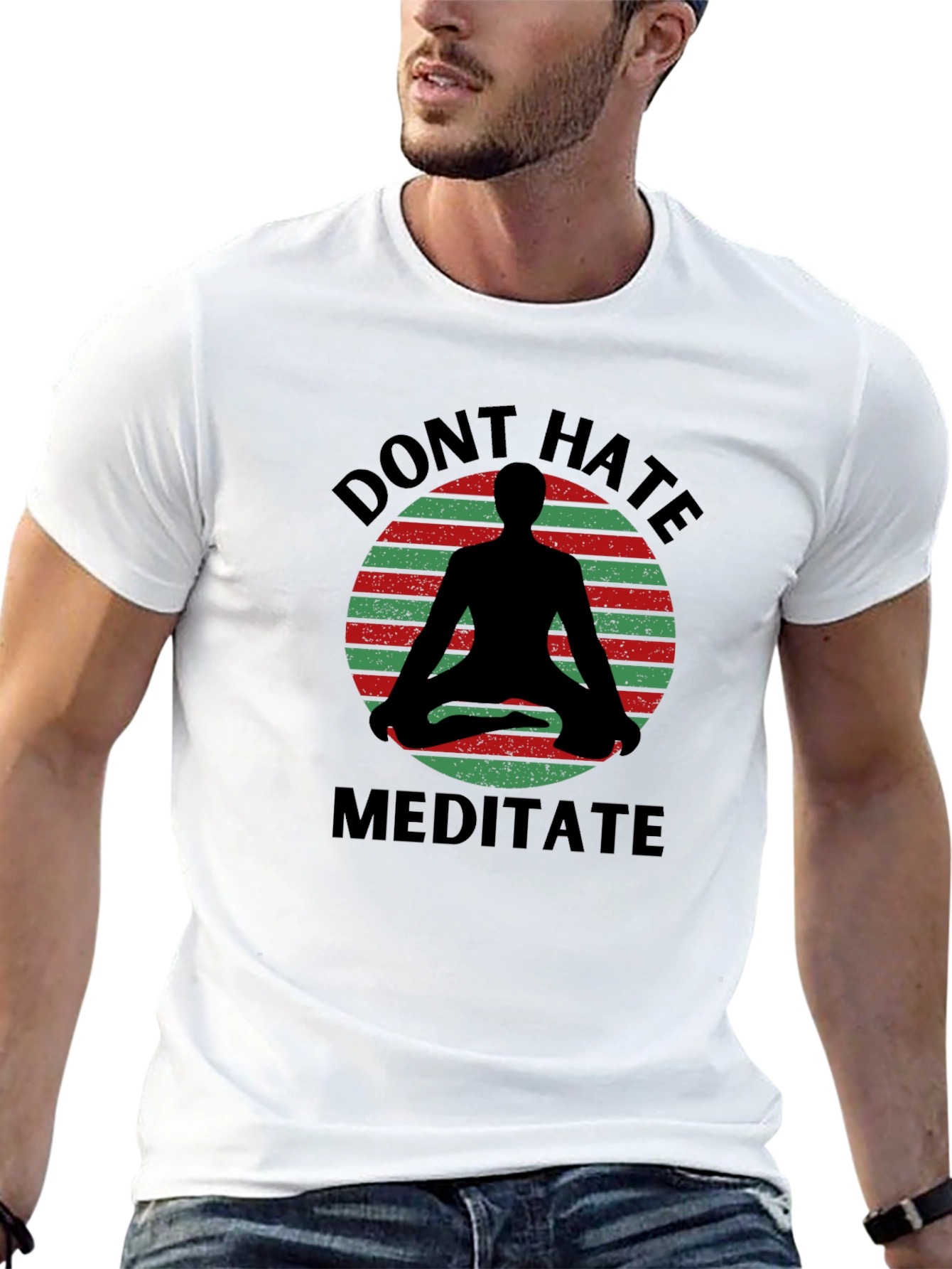 Dont Hate Meditate Graphic Tee