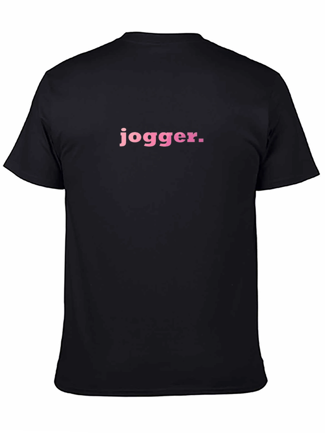 Jogger Graphic Tee - Black Casual T-Shirt