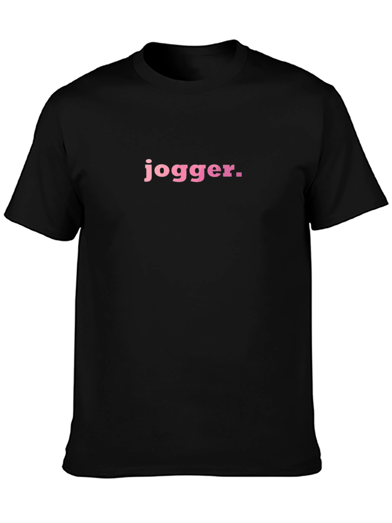 Jogger Graphic Tee - Black Casual T-Shirt