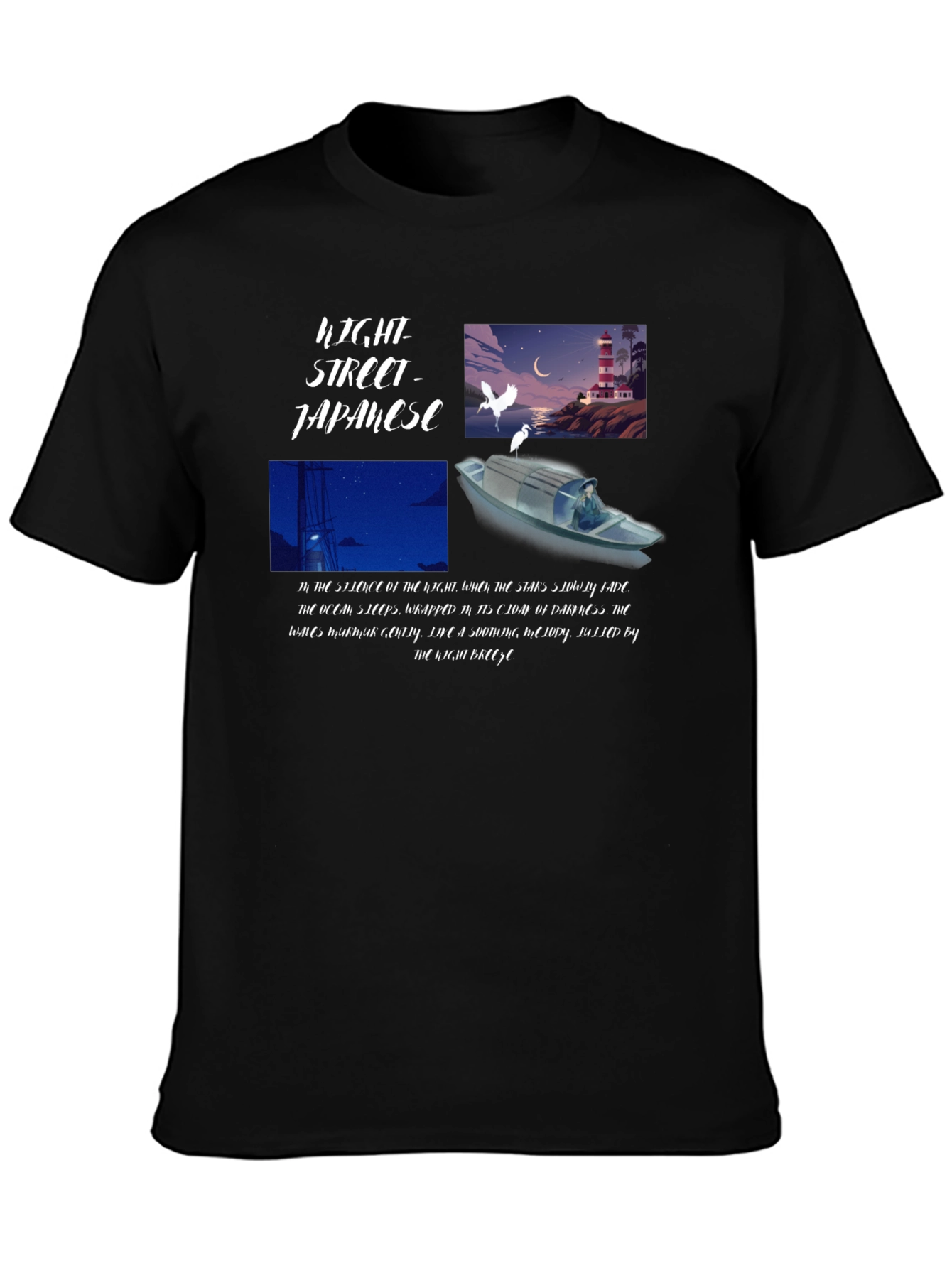 Japanese Light Street Graphic T-Shirt