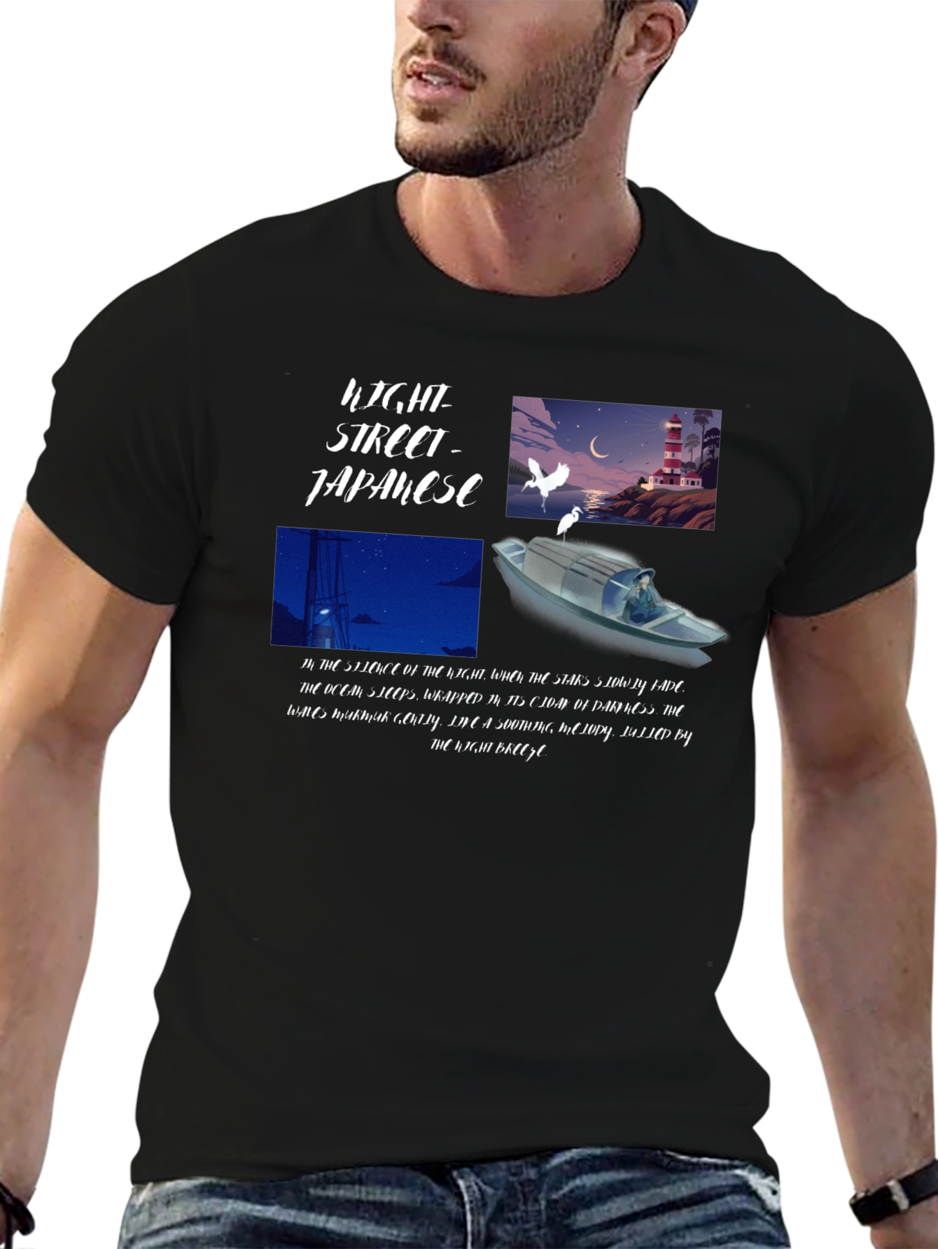 Japanese Light Street Graphic T-Shirt