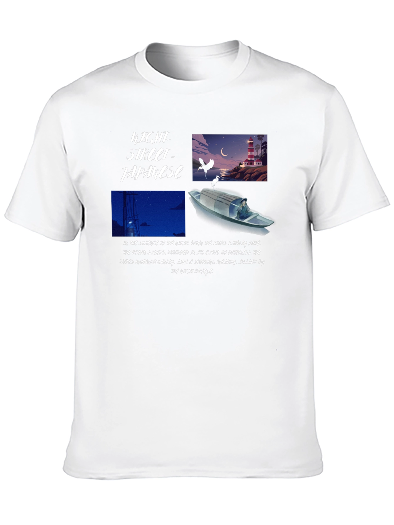 Japanese Light Street Graphic T-Shirt