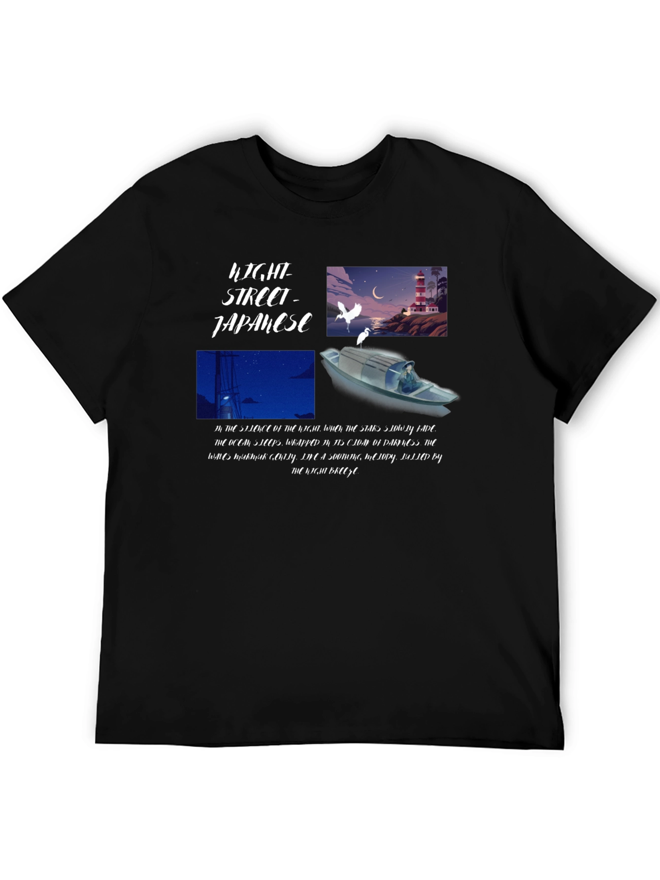 Japanese Light Street Graphic T-Shirt