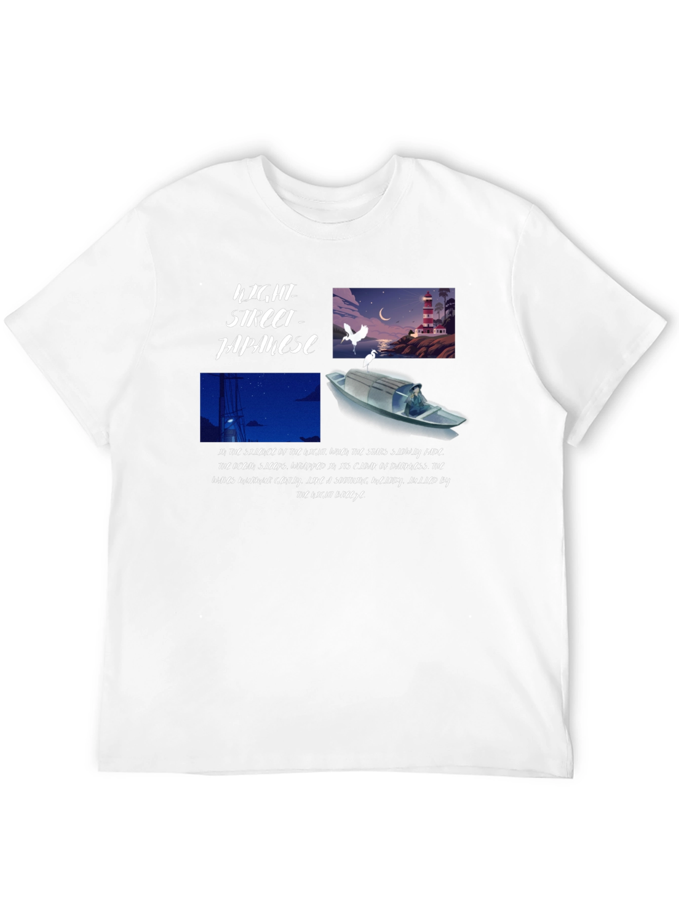 Japanese Light Street Graphic T-Shirt