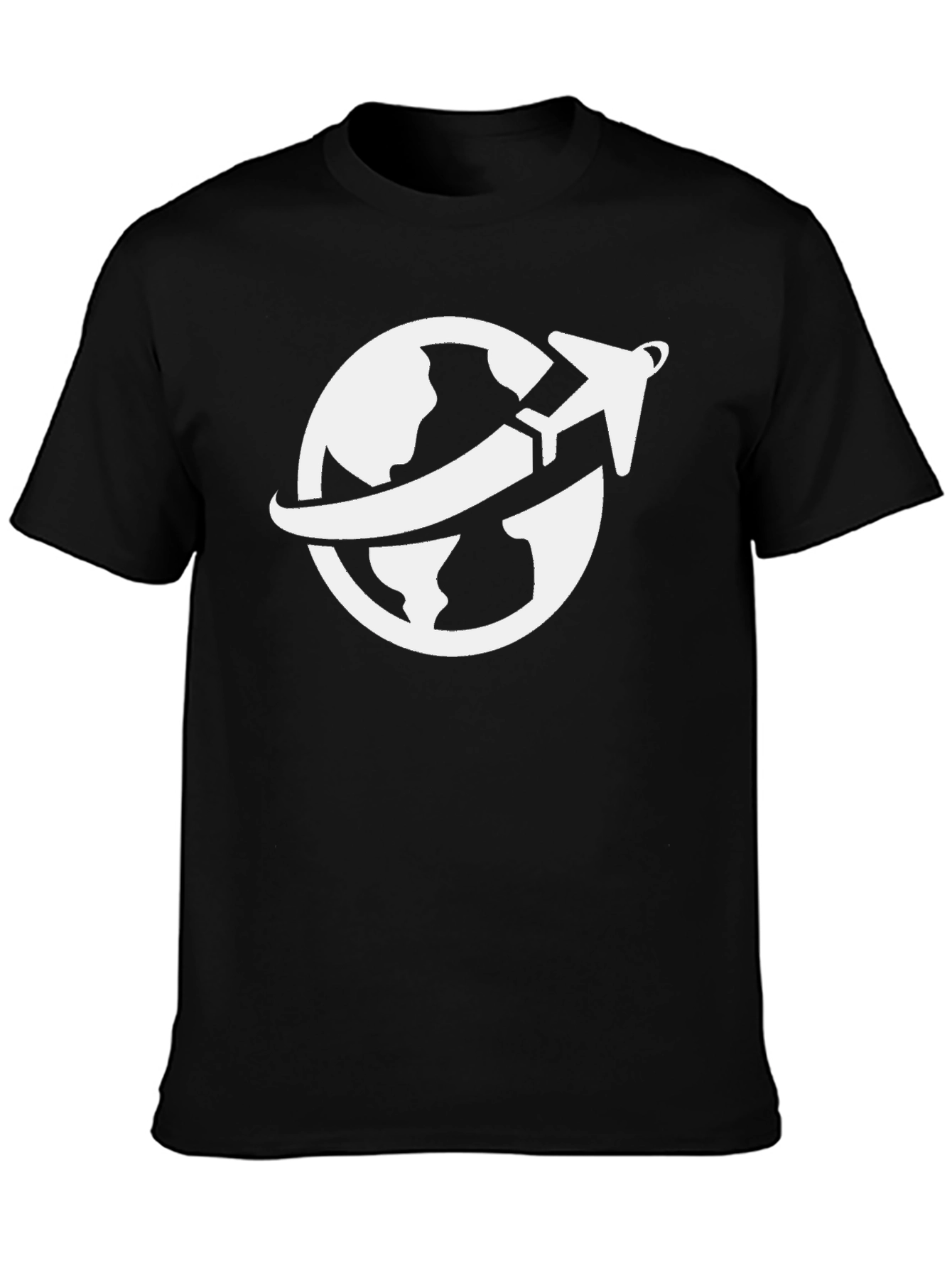 Travel the World Graphic Tee - Black
